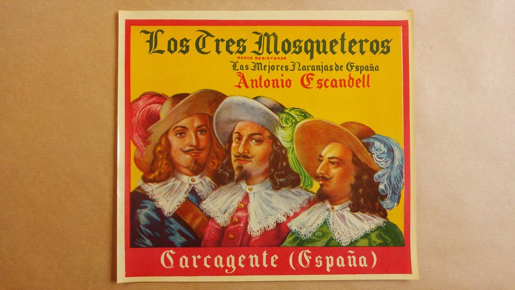 Anonymous. various - 67 Lithographic posters of old orange labels Spain - 30, 40, 50 years - 1940s #3.2