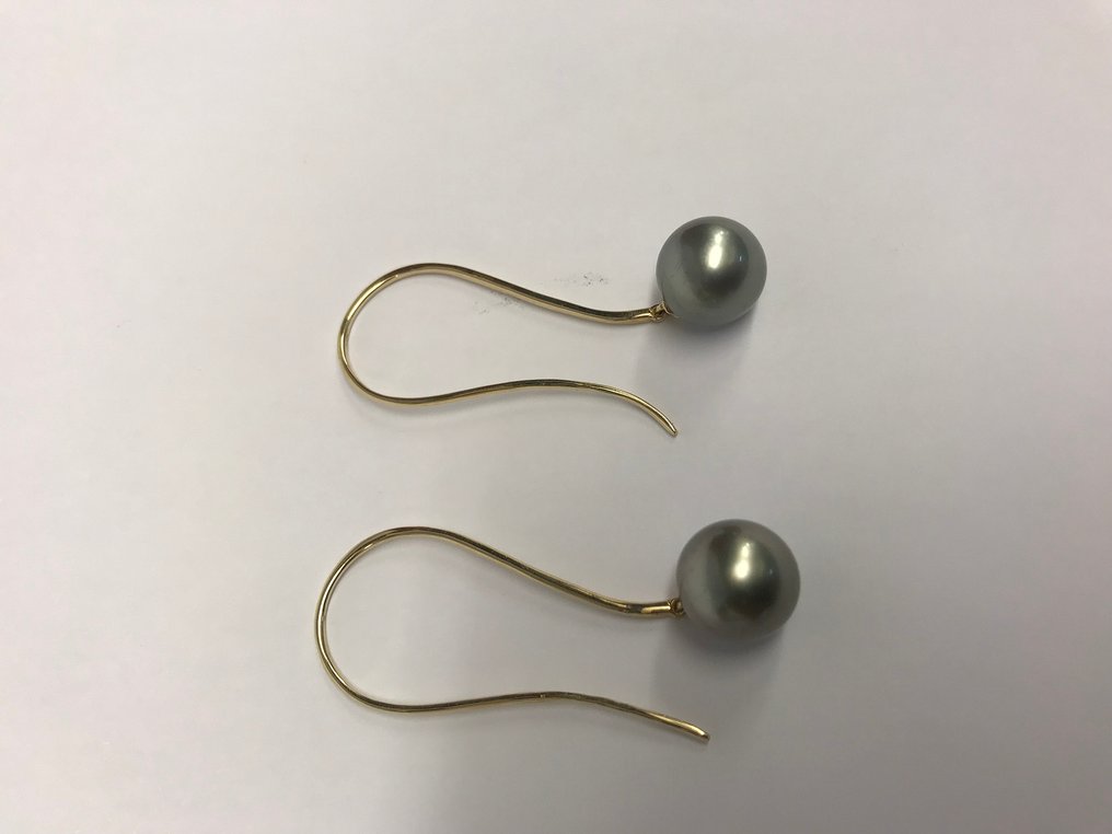 Boucles d'oreilles - 14 carats Or jaune Perle - Perle #2.1