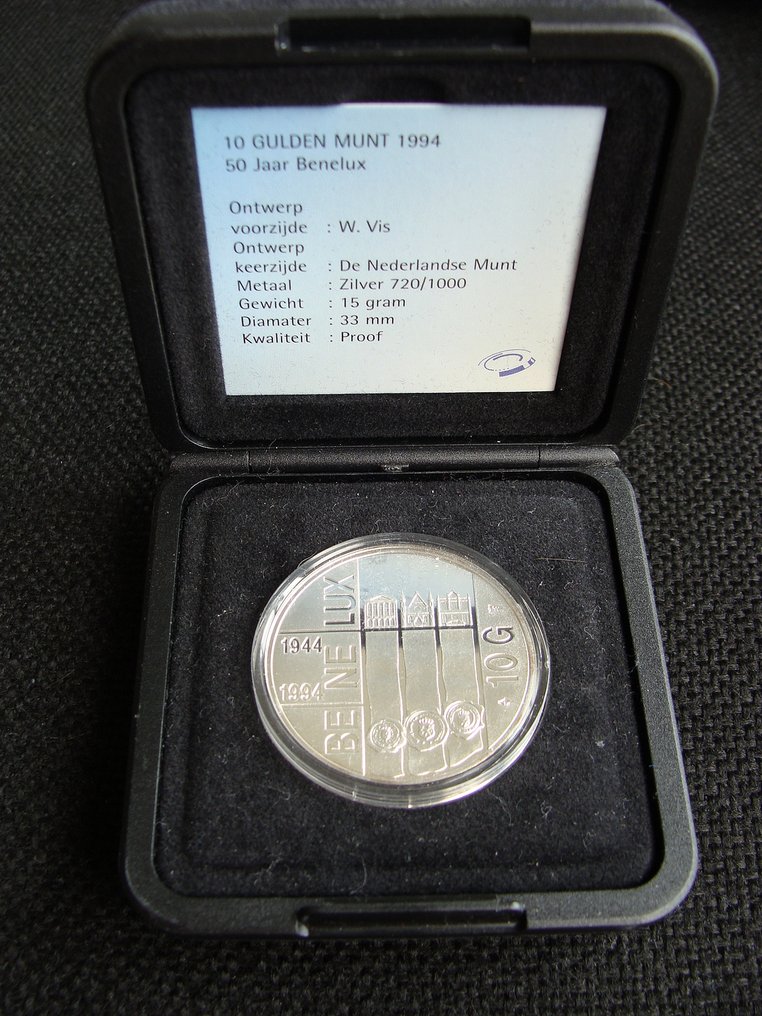 Pays-Bas. 10 Gulden 1994/1999 (Proof) in cassette (Sans prix de réserve) #1.0