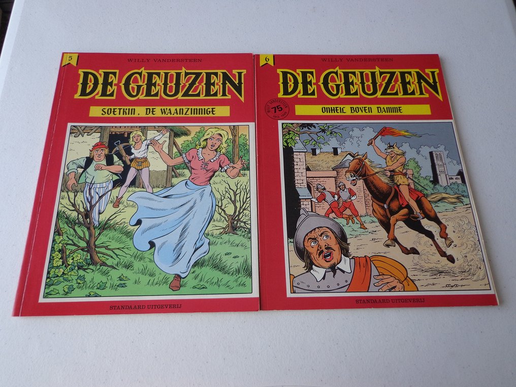 De Geuzen 1 t/m 10 - Complete reeks SC - 10 Album - 第一版 - 1985/1990 #4.3