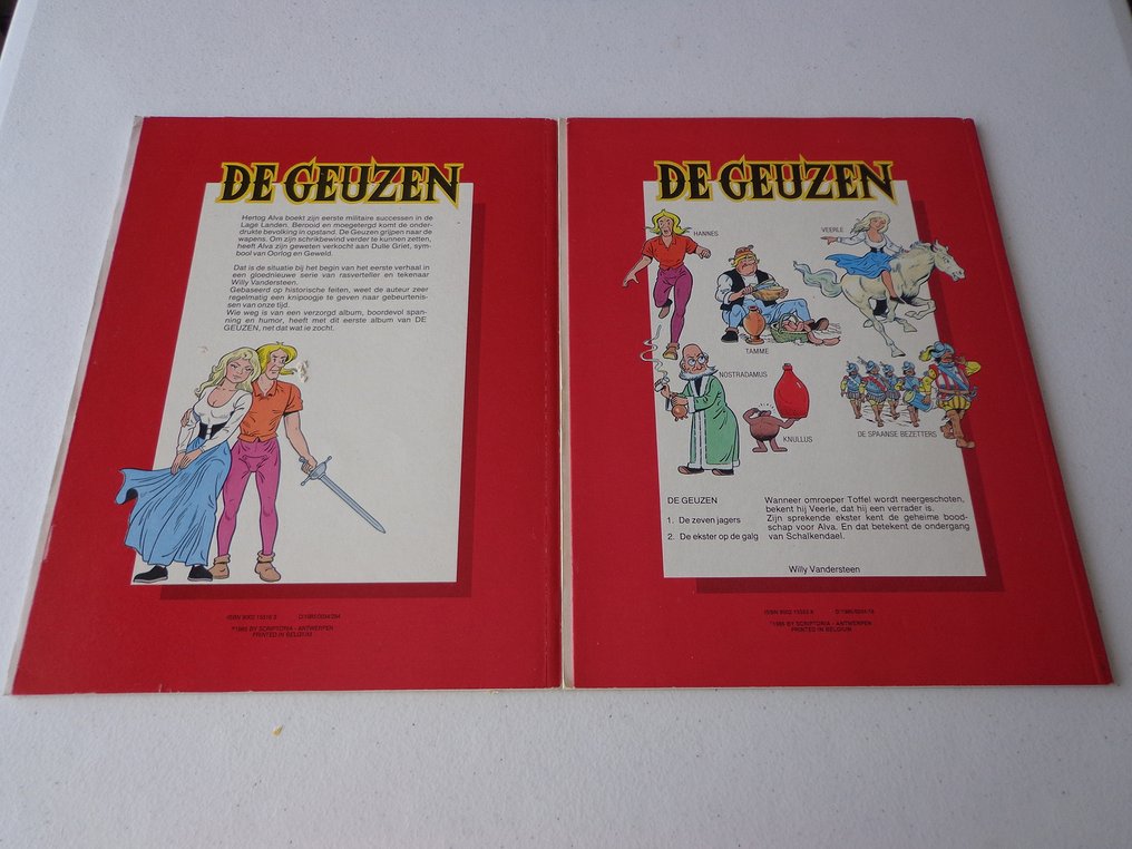 De Geuzen 1 t/m 10 - Complete reeks SC - 10 Album - 第一版 - 1985/1990 #1.0