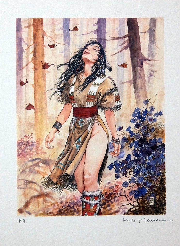 Manara, Milo - 1 Offset Print - Un Été indien - Desirables 3 - 2017 #1.0