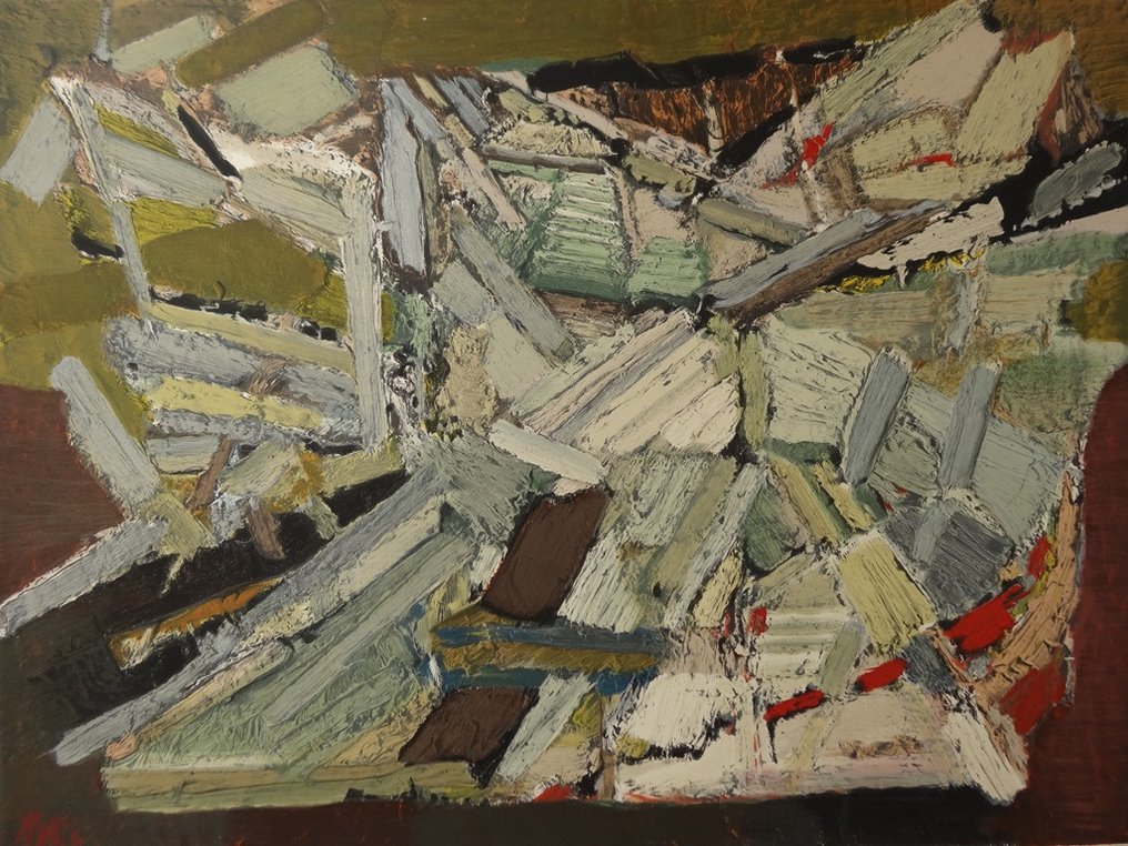 Nicolas de Staël (1914-1955) - Composition abstraite #1.0