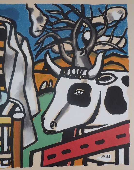 Fernand Léger (1881-1955) - Chaise et vache #3.2