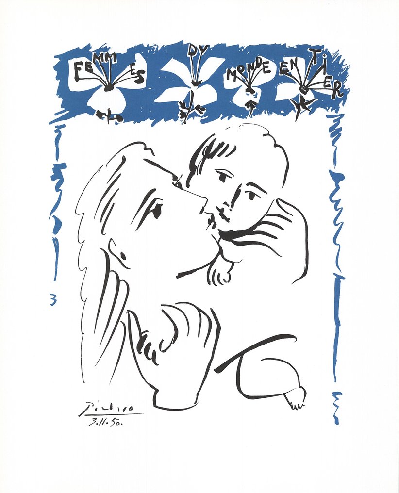 Pablo Picasso (1881-1973), (d'après) - Femme et enfant #1.0