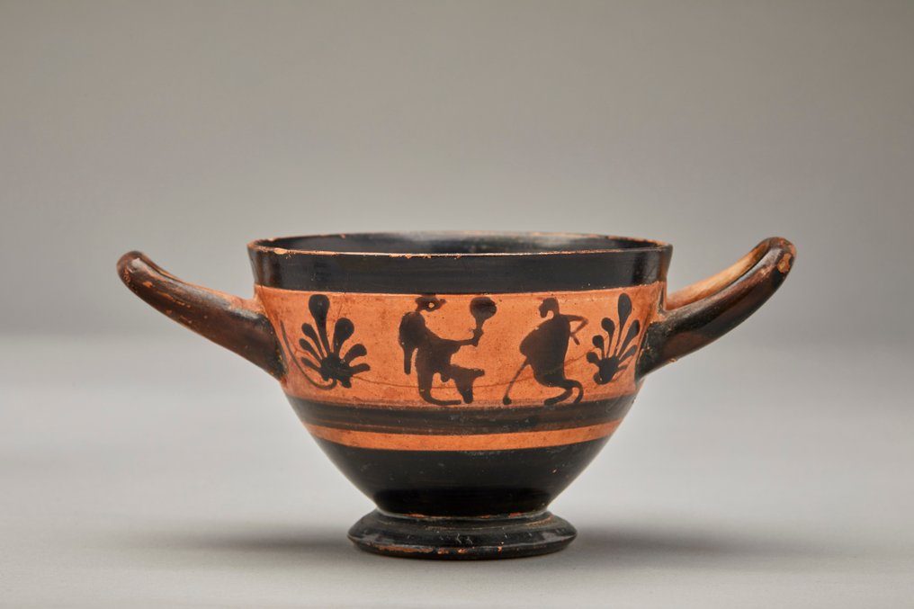古希腊 陶瓷 Attic Skyphos - 经过 TL 测试和西班牙出口许可证 #1.1