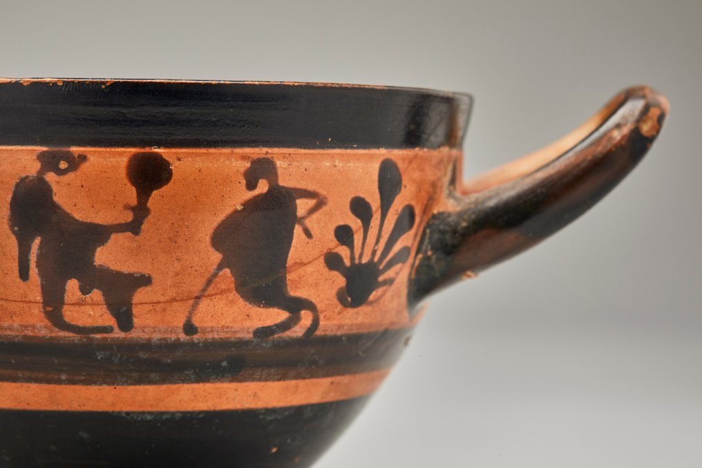 古希腊 陶瓷 Attic Skyphos - 经过 TL 测试和西班牙出口许可证 #3.2
