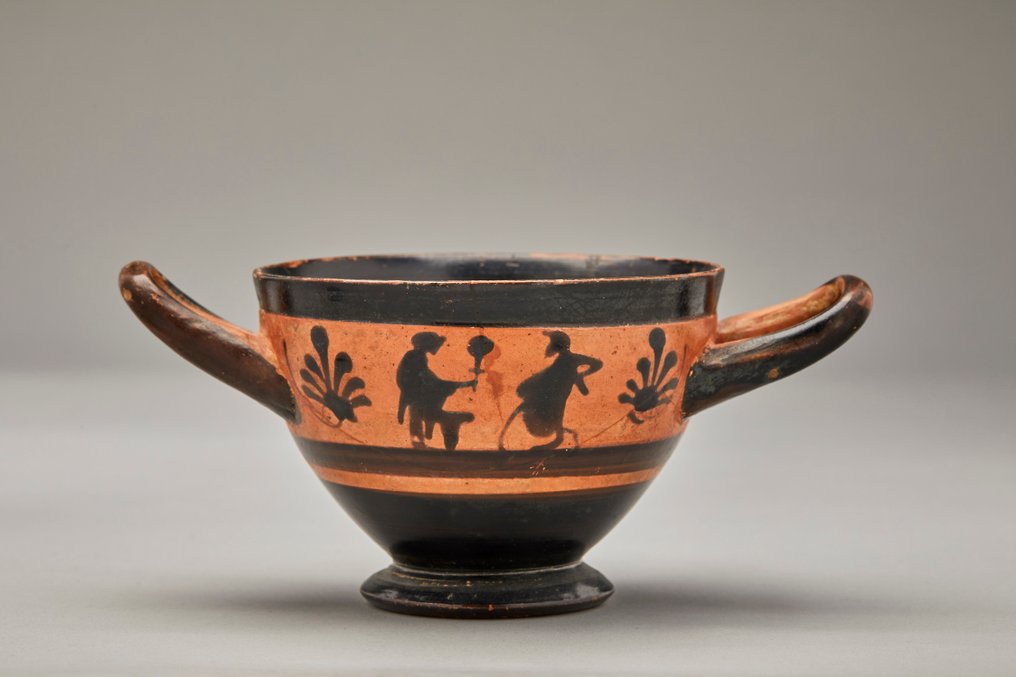 古希腊 陶瓷 Attic Skyphos - 经过 TL 测试和西班牙出口许可证 #2.2