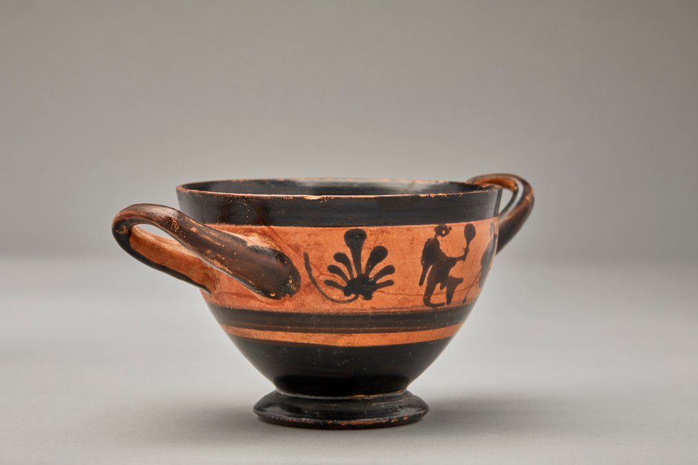古希腊 陶瓷 Attic Skyphos - 经过 TL 测试和西班牙出口许可证 #2.1