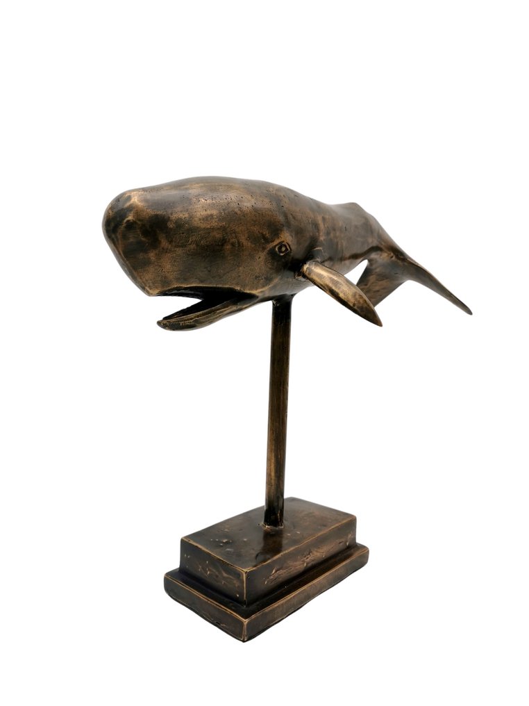 小塑像 - Sperm Whale - 青銅色 #4.3