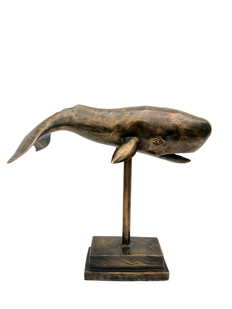 小塑像 - Sperm Whale - 青銅色 #1.0