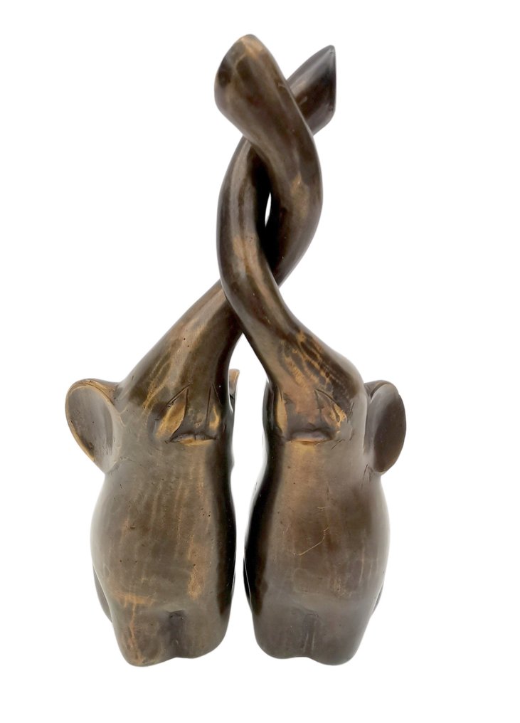 Figure - Loving elephants  (2) - Bronze #3.2