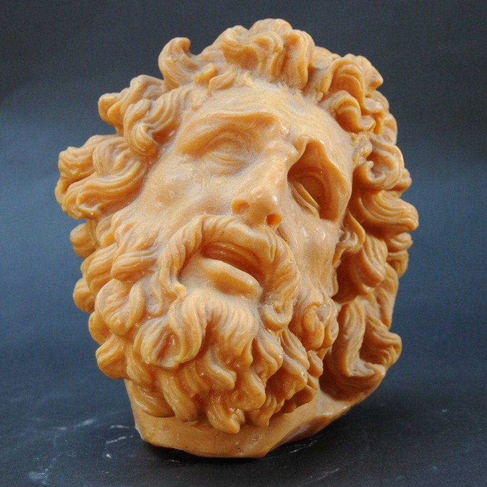 Skulptur, Testa dí Laoconte - 20 cm - Voks #1.0