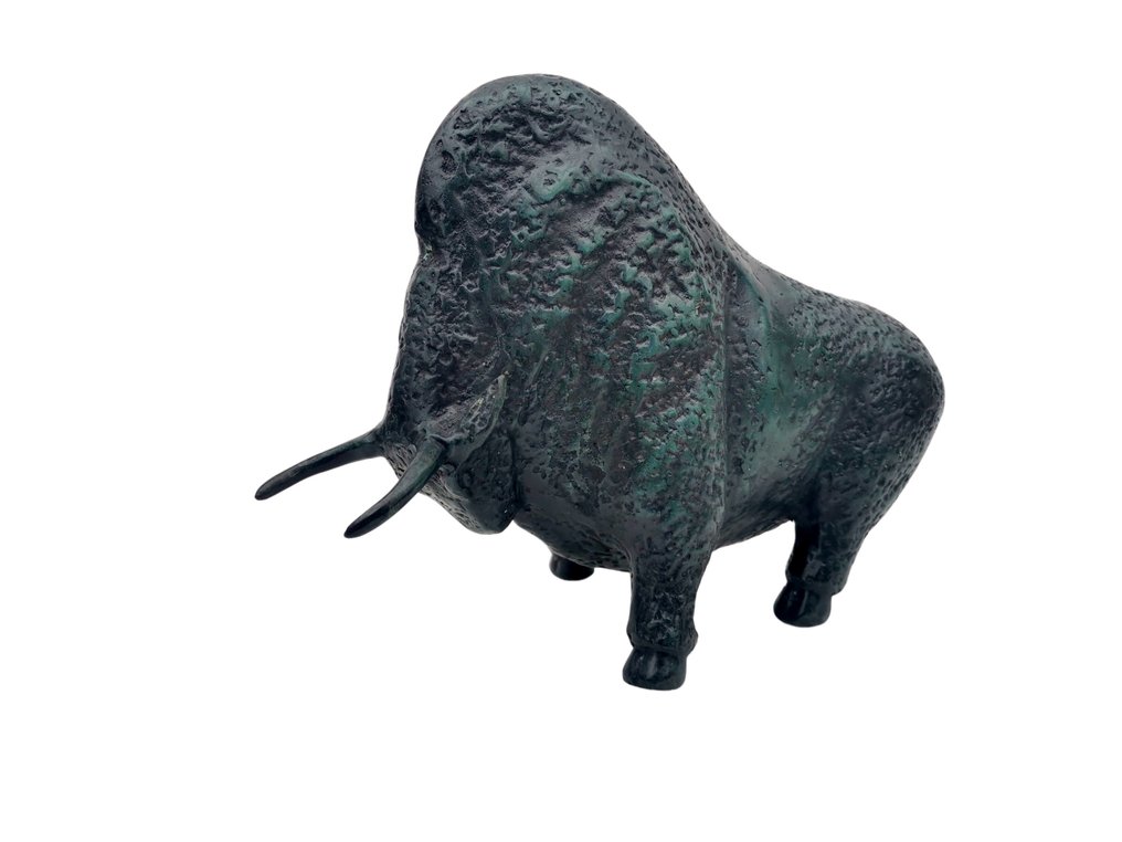 Sculptură, Bison - 20 cm - Bronz #2.2