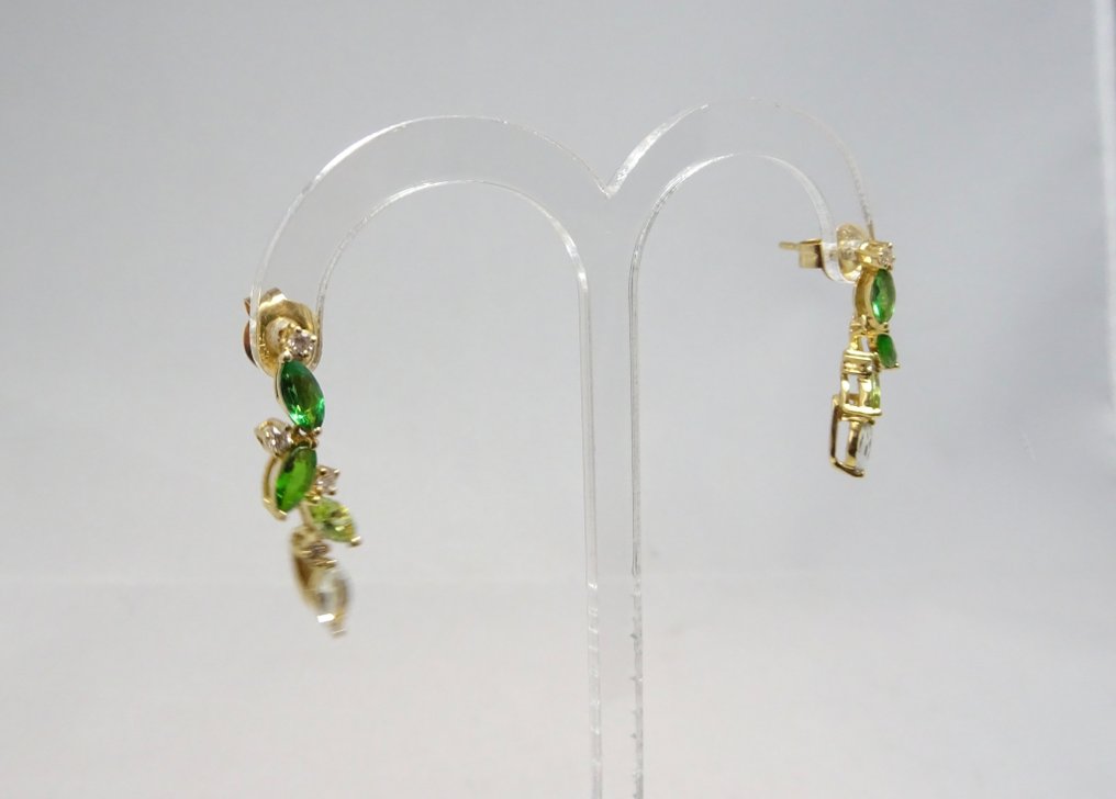 Boucles d'oreilles - 18 carats Or jaune Diamant (Naturelle) #1.0