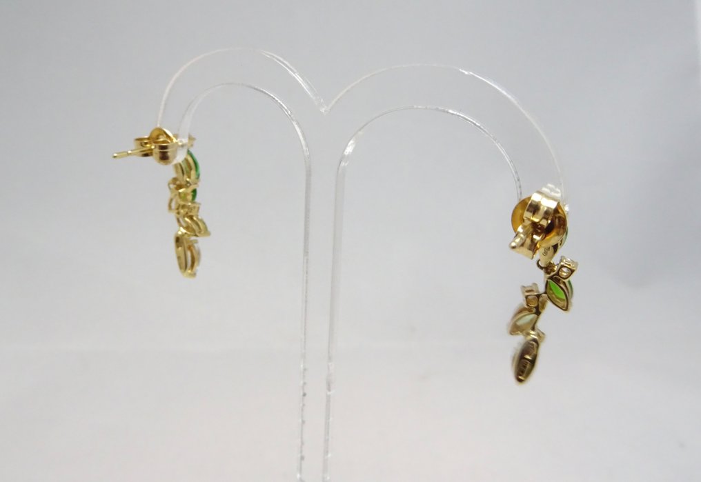 Boucles d'oreilles - 18 carats Or jaune Diamant (Naturelle) #2.1