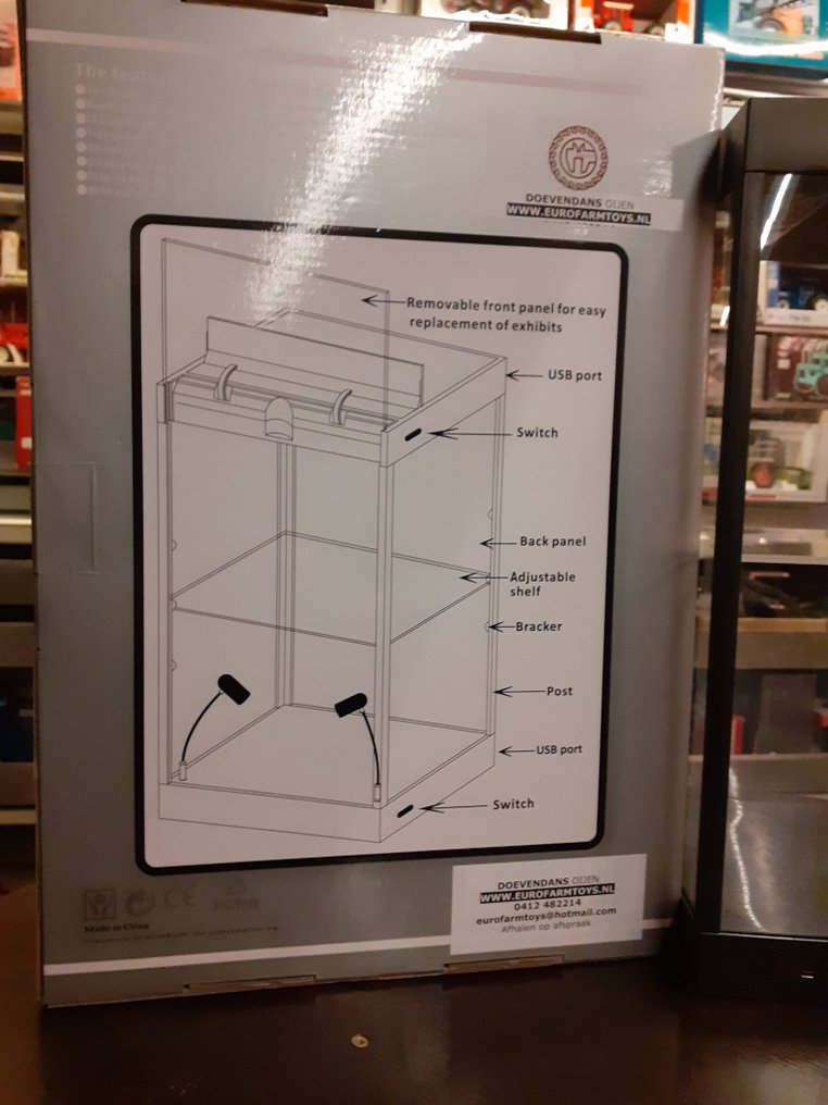 Led Super Display Case 1:18 - Modelbil - 43x19x29cm - variabel LED-lys #2.1