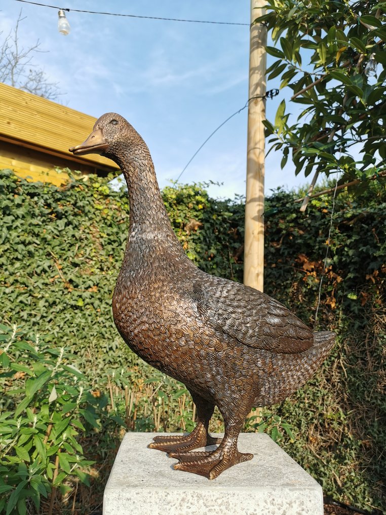 Statuetta - Lifelike Goose - Bronzo #2.1