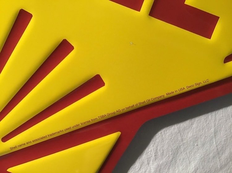 Shell - Shell Oil Company Vintage Style Wall Sign - Sign - Metal #4.3