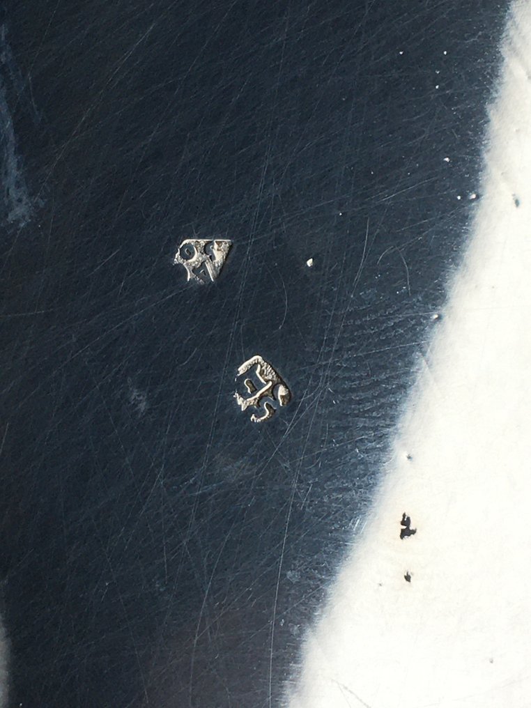 Delheid Frères - Δίσκος - γιορτινά στεφάνια - .800 silver, κρύσταλλο #4.3