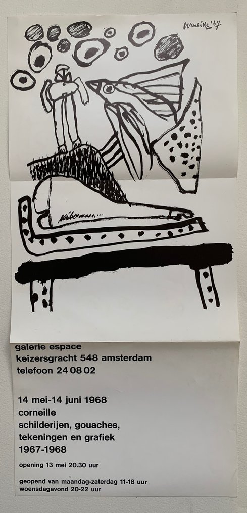 Guillaume Corneille - Galerie Espace - 1968 - Amsterdam #2.1