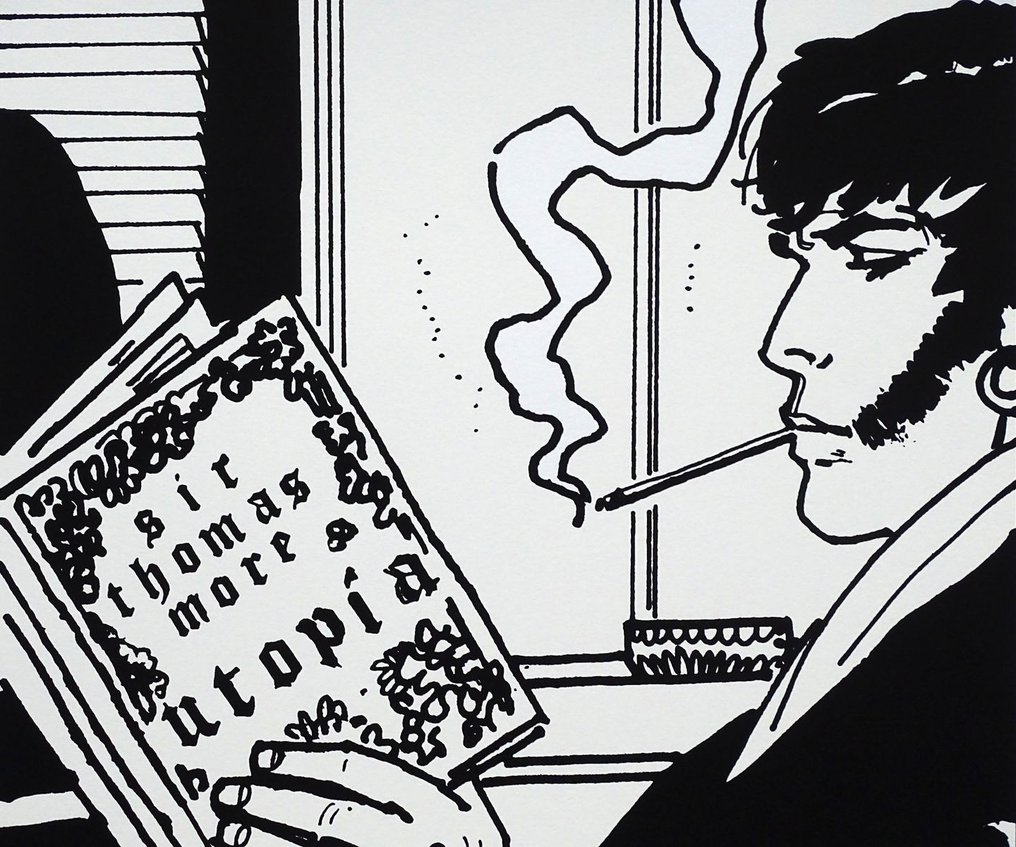 Pratt, Hugo - 1 Silkscreen - Corto Maltese - Utopia #2.1