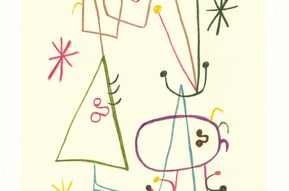 Joan Miro (1893-1983) - Parler seul, composition 300 #2.1