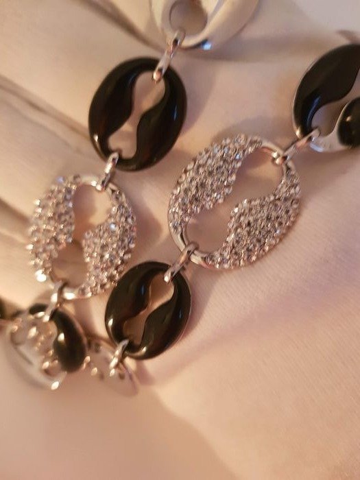 Camrose & Kross - Coco Chanel basato sul collegamento Mariner degli anni '20, con un raffinato accento di cristallo. - Collana #4.3