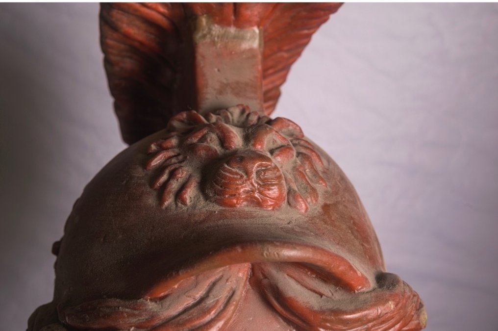 雕塑, TESTA DI ACHILLE - 60 cm - 内含石膏加强的蜡 #4.3