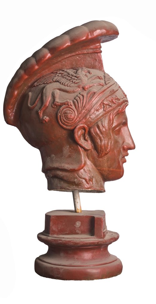 雕塑, TESTA DI ACHILLE - 60 cm - 内含石膏加强的蜡 #2.1