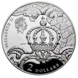 Niue. 2 Dollars 2012 Proof 'Mysteries of History Amber Room' 2 Oz, (.925) #3.2