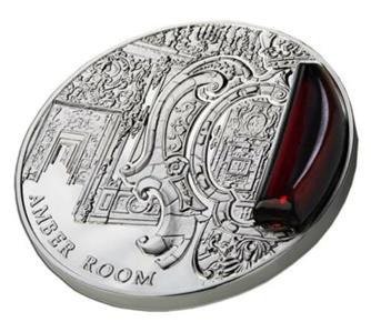 Niue. 2 Dollars 2012 Proof 'Mysteries of History Amber Room' 2 Oz, (.925) #1.0