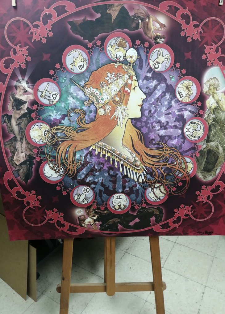 Tony Polonio (Firma de Autor a mano y numerado) - El Zodiaco y las Constelaciones - Big Size XL #1.0