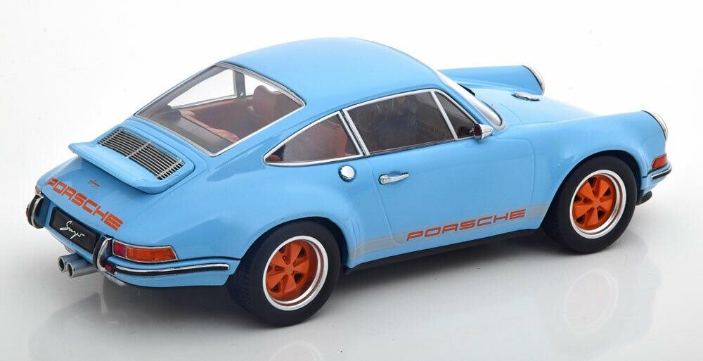 KK-Scale 1:18 - Modellauto - Porsche 911 Coupe by Singer - Gulf blauw #4.3