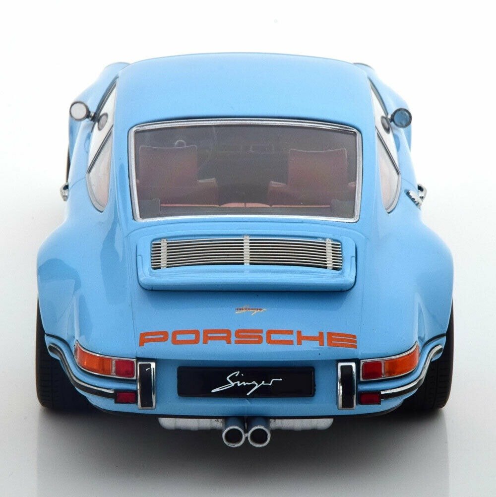 KK-Scale 1:18 - Modellauto - Porsche 911 Coupe by Singer - Gulf blauw #2.1
