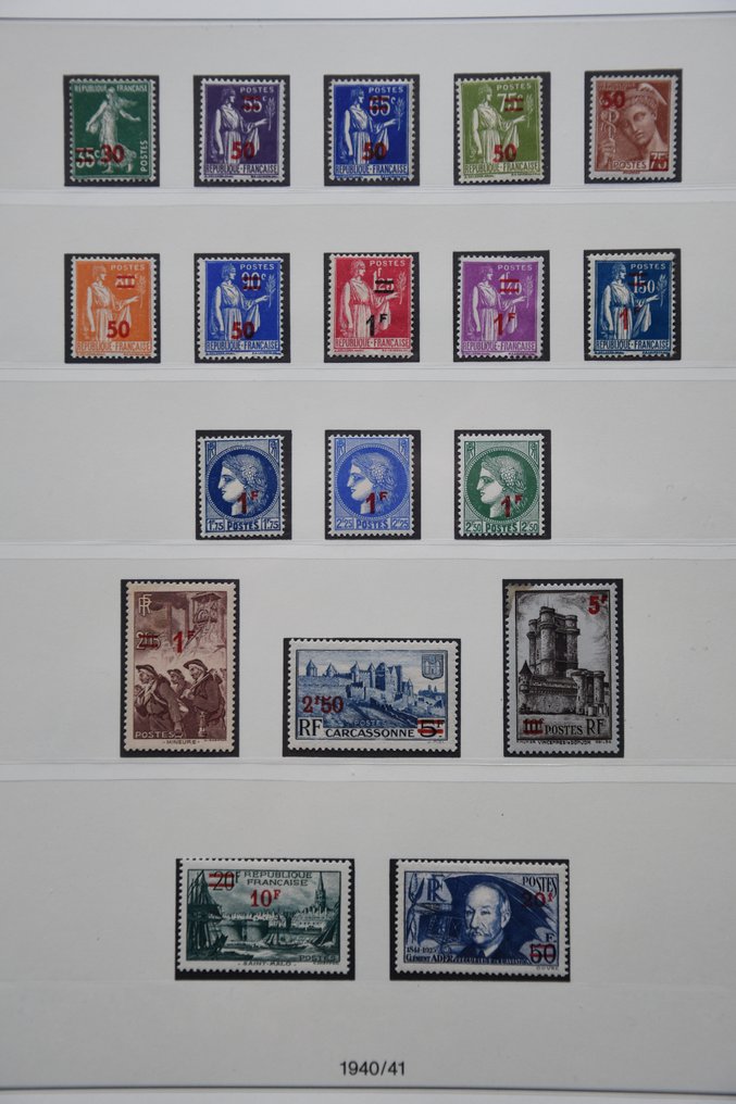 Frankrijk 1940/1944 - Complete set - Yvert N° 470 à 668 #1.0