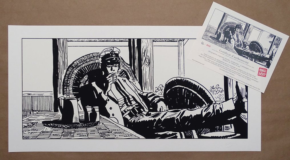Pratt, Hugo - 1 Silkscreen - Corto Maltese - Sous la véranda - 2020 #1.0