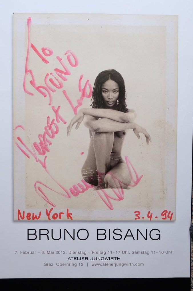 Bruno Bisang - Exposition Poster - Model Naomi Campbell - Exposition Graz 7. Februar - 6. Mai 2012 - 2020-as évek #2.1