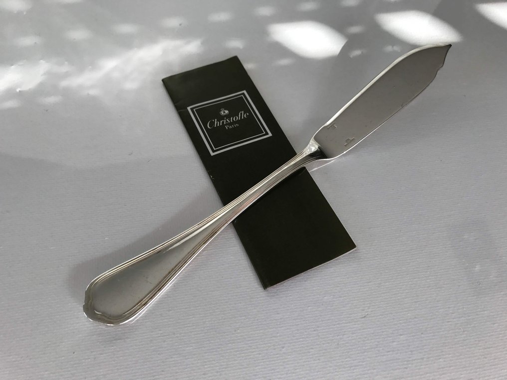 Christofle - Σετ τραπεζομάχαιρων (8) - Μαχαίρια για ψάρι μοντέλο Spatours - Ασημένιο μέταλλο #2.1