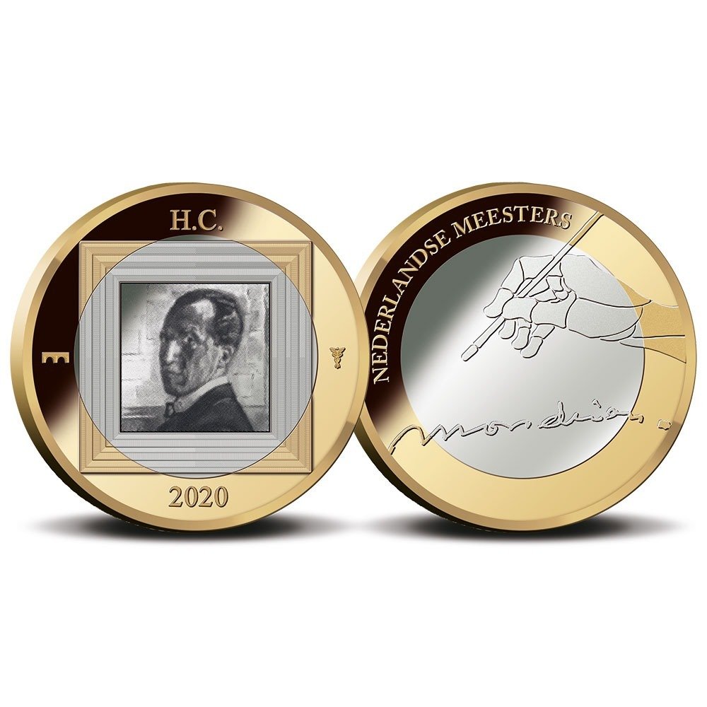 Nederländerna. 2 Euro 2020 "Mondriaan" (10 stuks) #1.3