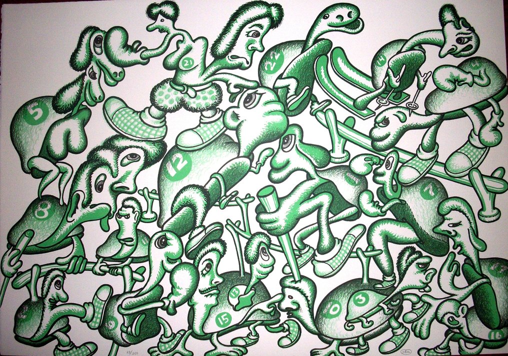 Peter Saul (1934) - Olympic Centennial. Hand signed. 1992 #1.0