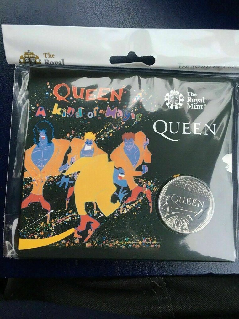 Queen, Freddie Mercury, A Kind of Magic/ Hot SPACE and Live £5 coins - Collector item - 2020 - Limited edition #2.1