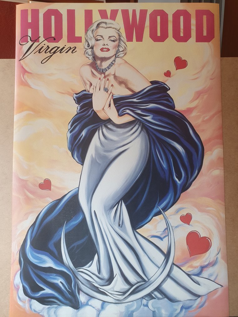 Antonio de Felipe (Litografía Gofrada) Big Size XXL - Marilyn Monroe ¨Hollywood Virgin¨ - Δεκαετία του 1990 #1.1