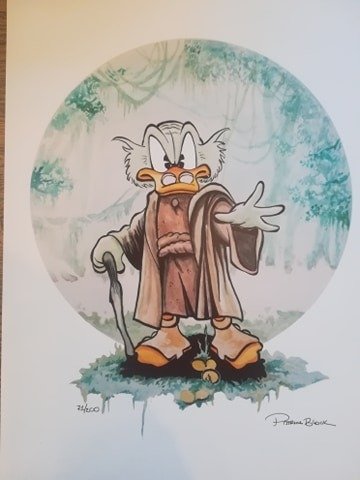 Patrick Block - 1 Print - Uncle Scrooge - 'Master Yoduck' - Disney Star Wars print #2.1
