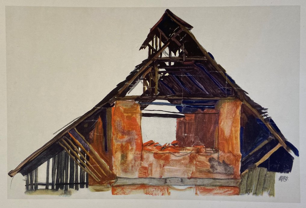Egon Schiele (1890-1918), (after) - Alter Ziegelschuppen #1.0