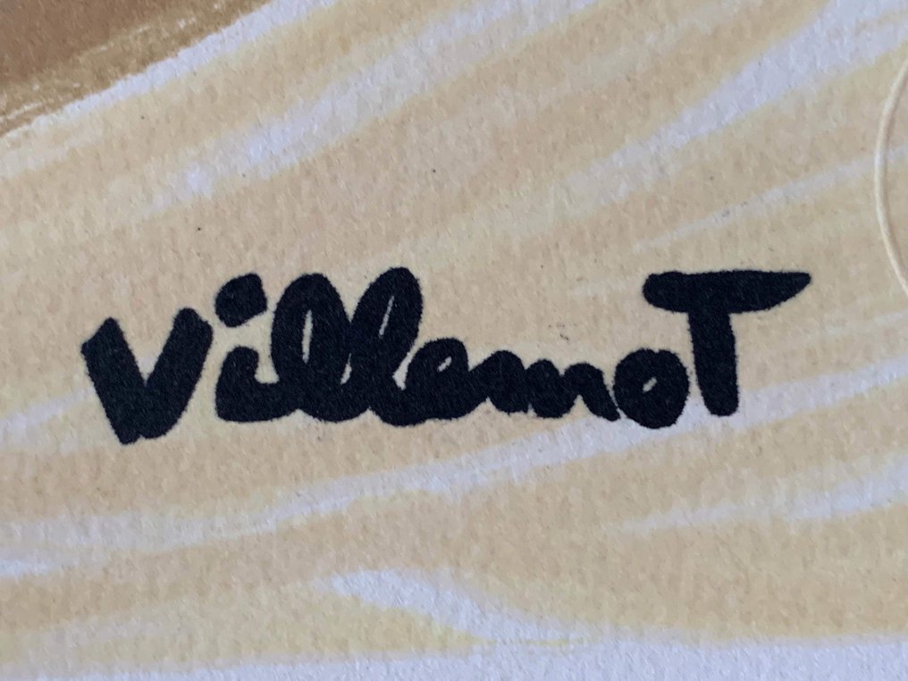 Bernard Villemot - Lithographie « 3 parasols » (réédition) #4.3