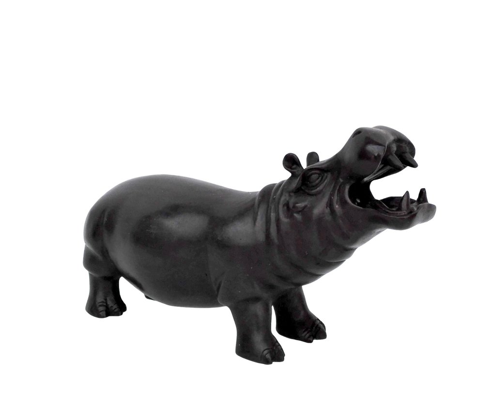 Beeldje - nijlpaard - Brons #2.1