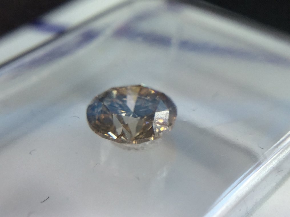 Diamante - 0.43 ct - Brillante - light brown - SI2 #3.1