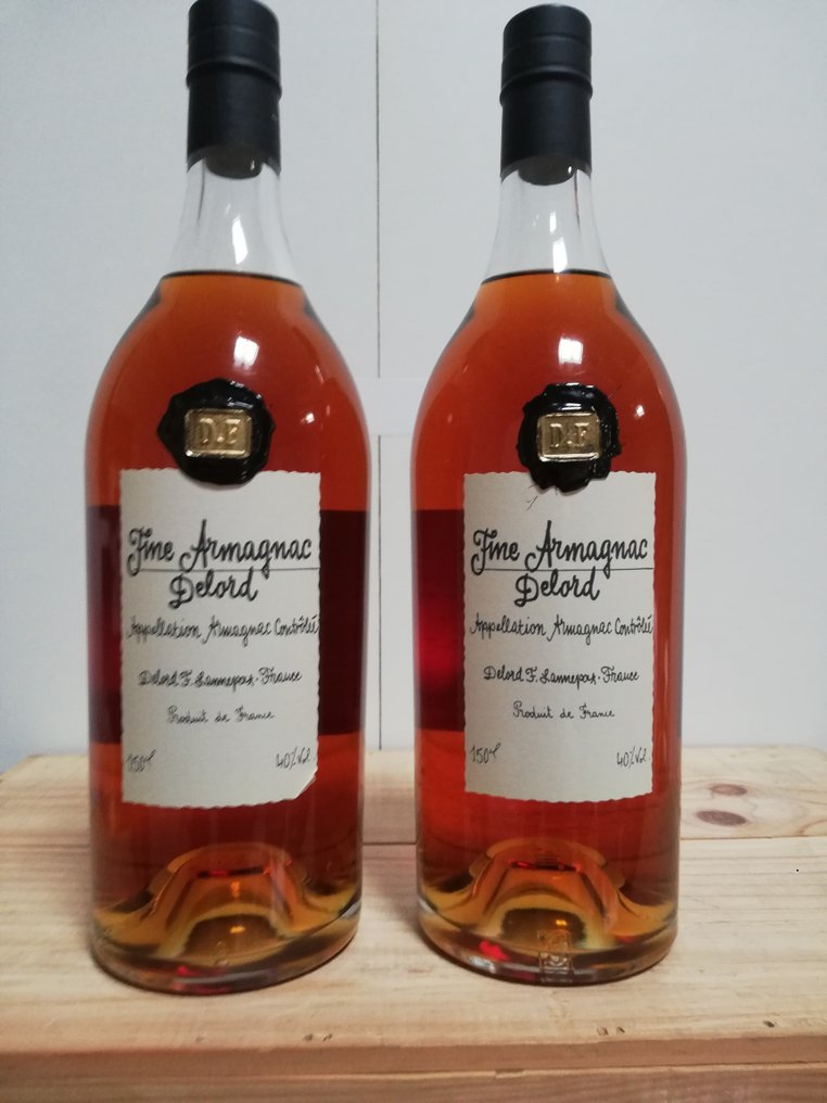 Delord - 2 magnums Fine Armagnac - 1.5 Litres - 2 bottles #1.0