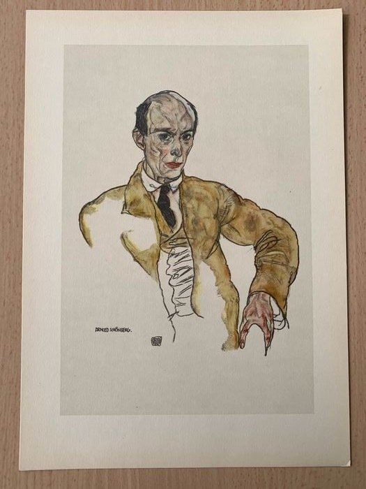 Egon Schiele (1890-1918), after - Arnold Schönberg #1.0
